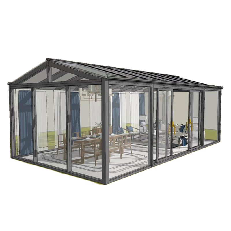 Gable roof sunroom