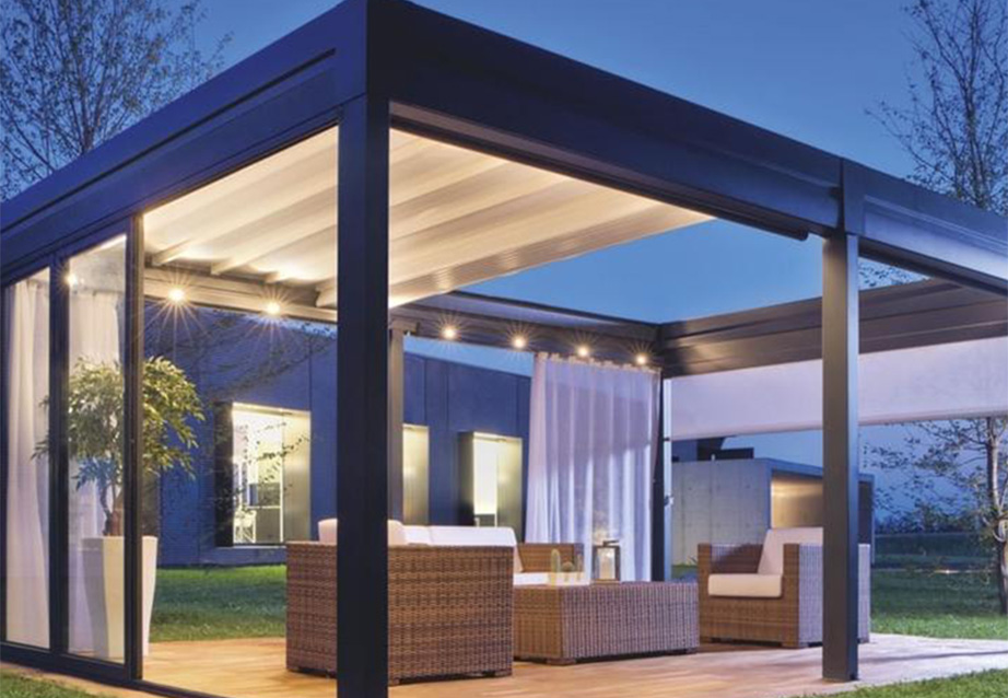 Louvered gazebo
