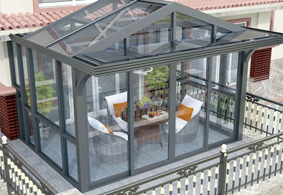 backyard glass house