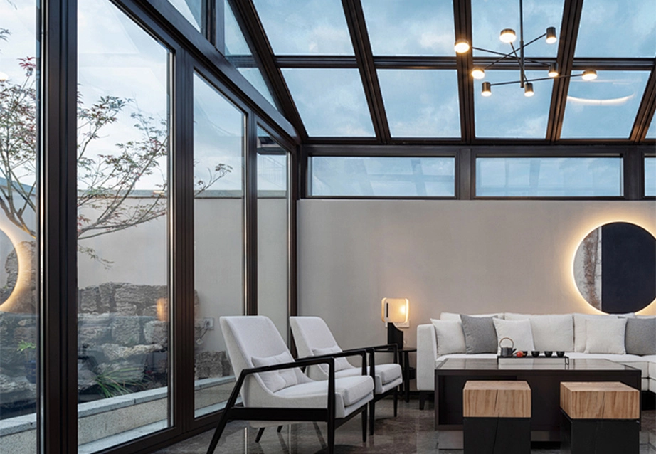 backyard glass house