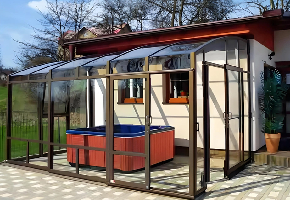 backyard glass house