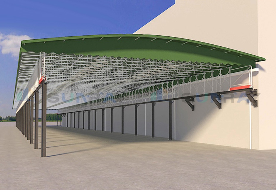 Retractable Roof Sports Tent